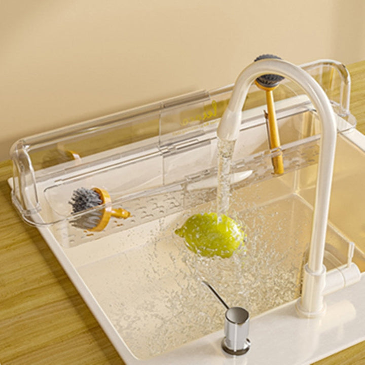 Lisslune | Splash-Proof Telescopic Sink Storage Rack