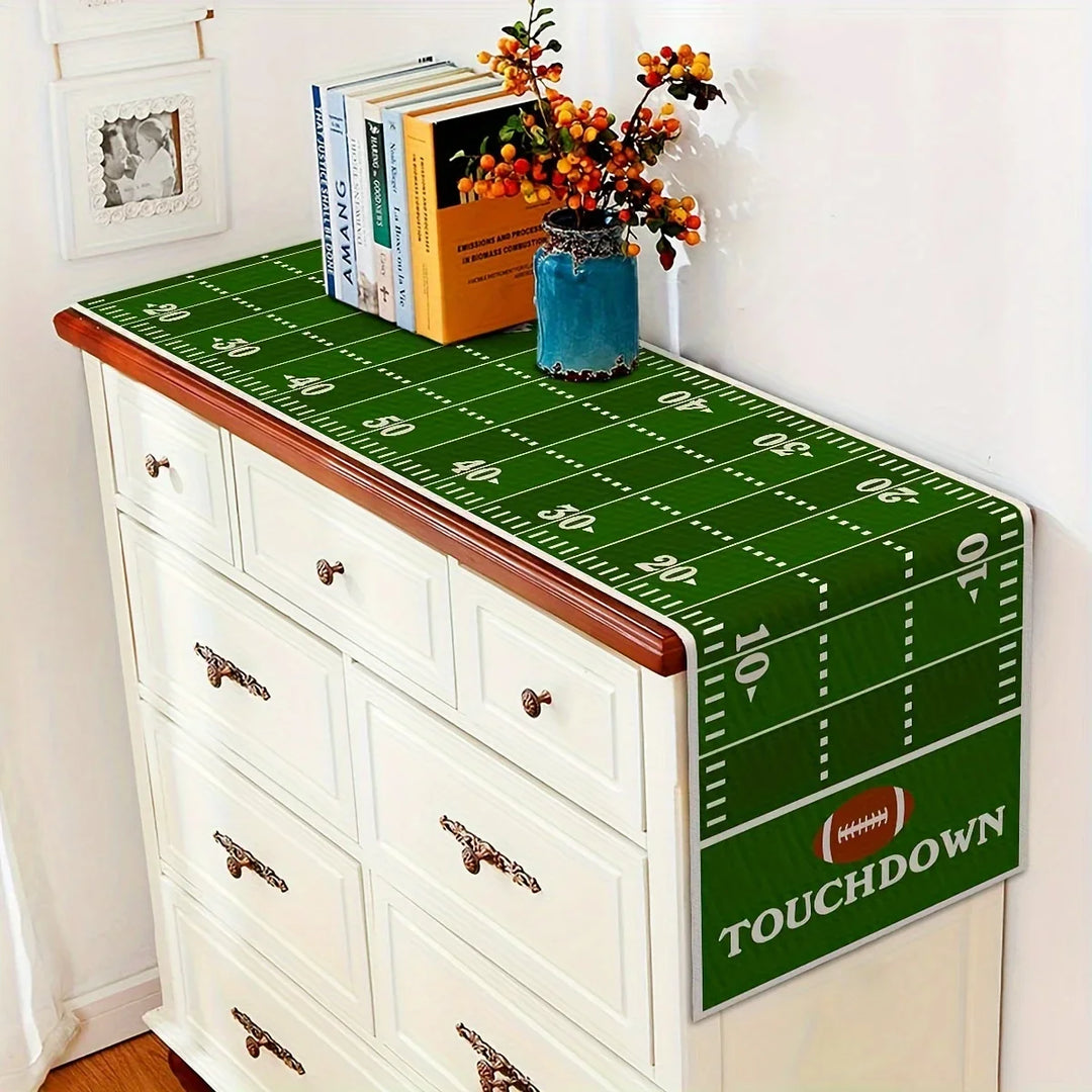 Rynx | Table Runner American Football Field Rugby Boy Sport Soccer Birthday Party Decoration Kitchen Dining Room Home Table Decor