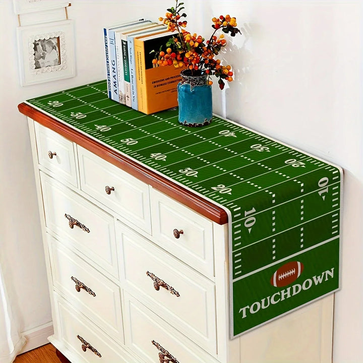 Rynx | Table Runner American Football Field Rugby Boy Sport Soccer Birthday Party Decoration Kitchen Dining Room Home Table Decor