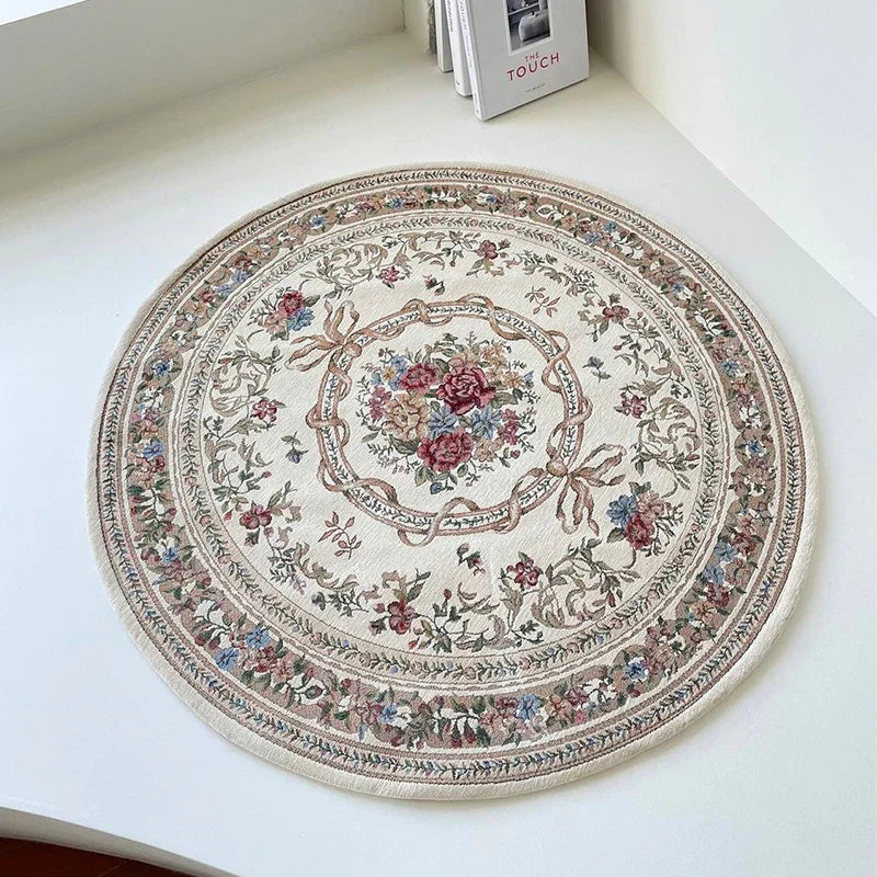 Rynx | Round Art Rugs Non-Slip Rug for the Living Room Comfortable Bedroom Rug Easy to Care Large Rugs Odorless Rug IG Alfombra