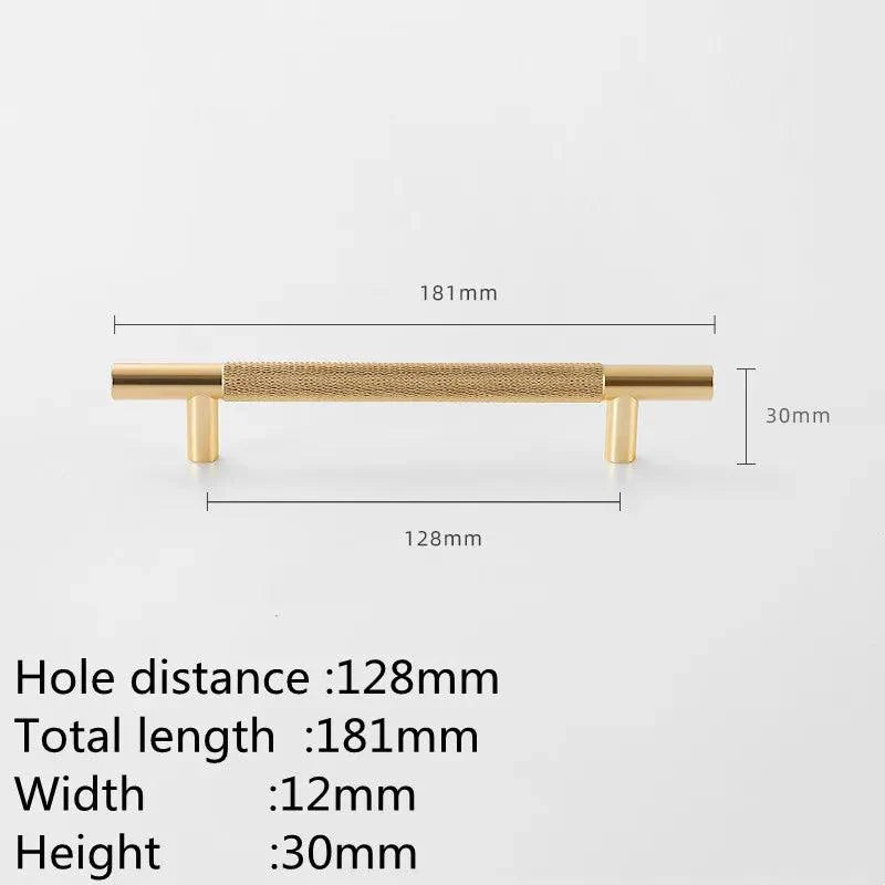 Lisslune | Refined Black and Gold Aluminum Cabinet Hardware Collection