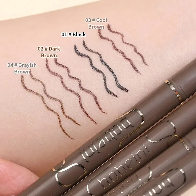 Rynx | Waterproof quick-drying liquid eyeliner pencil long-lasting silk moth eyeliner pencil ultra-fine matte black brown beauty eyes makeup