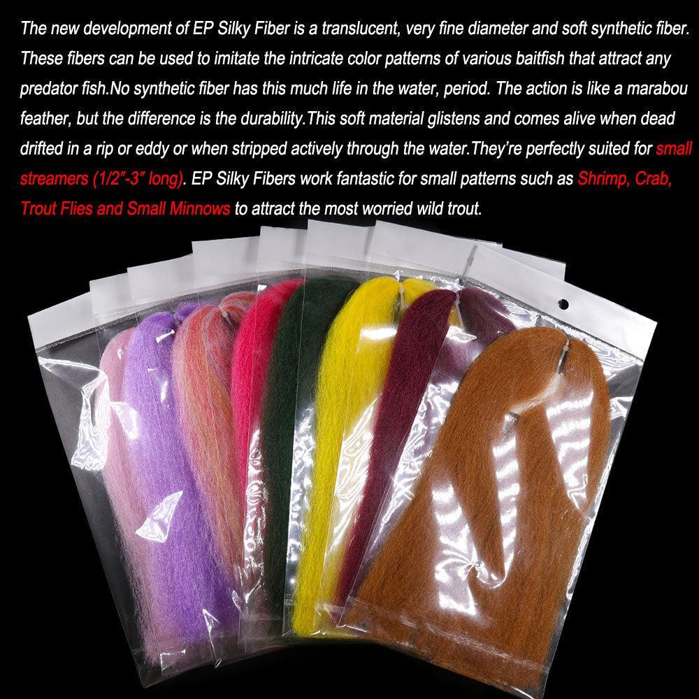 Lisslune | Vivid Synthetic Hair Fly Tying Material - High-Quality Fiber for Authentic Fly Designs