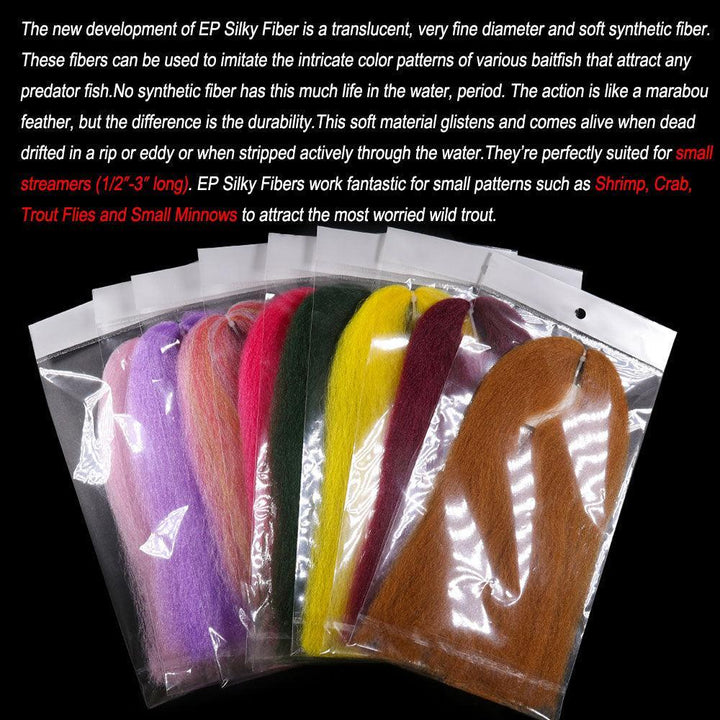 Lisslune | Vivid Synthetic Hair Fly Tying Material - High-Quality Fiber for Authentic Fly Designs