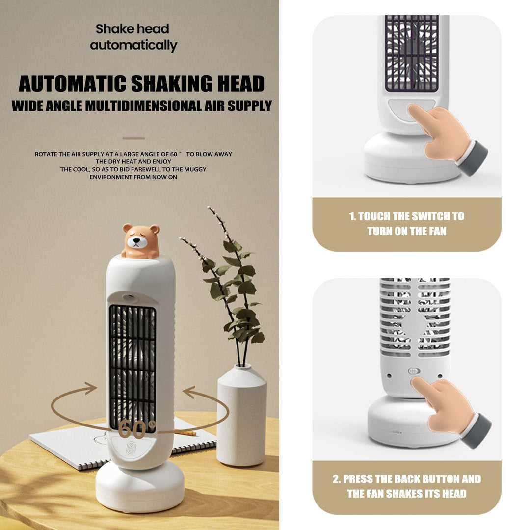 Lisslune | Mini Bear Air Cooler Humidifier Fan