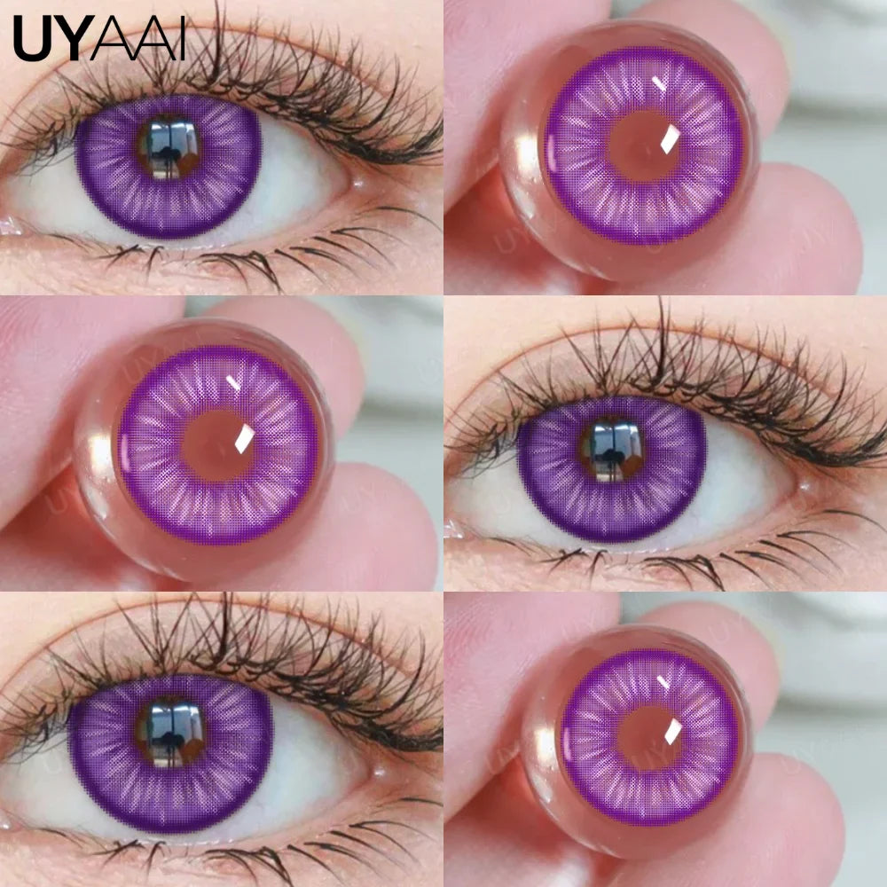 Rynx | Halloween Cosplay Colored Contact Lenses for the Eyes Anime Purple Lenses y2k Eye Lenses Anime Accessories for Hoshino