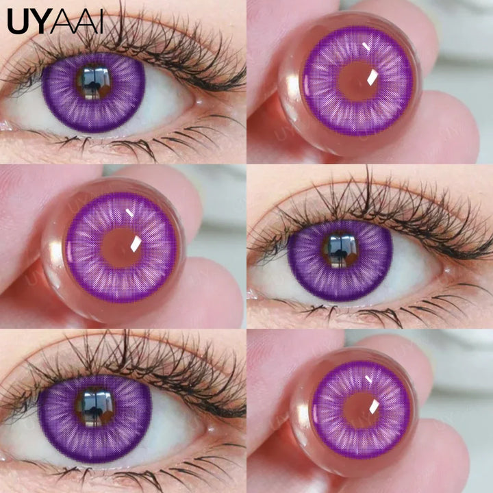 Rynx | Halloween Cosplay Colored Contact Lenses for the Eyes Anime Purple Lenses y2k Eye Lenses Anime Accessories for Hoshino