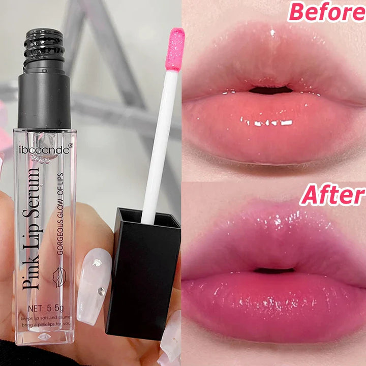 Rynx | Color-changing Lip Oil Clear Nourishing Lip Gloss Long-lasting Moisture Repairs Fine Lines Lip Glow Oil Natural Pink Lip Care Makeup