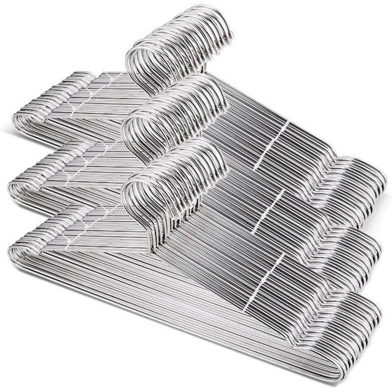 Lisslune | 50-pack durable stainless steel hangers for organizing the children's wardrobe