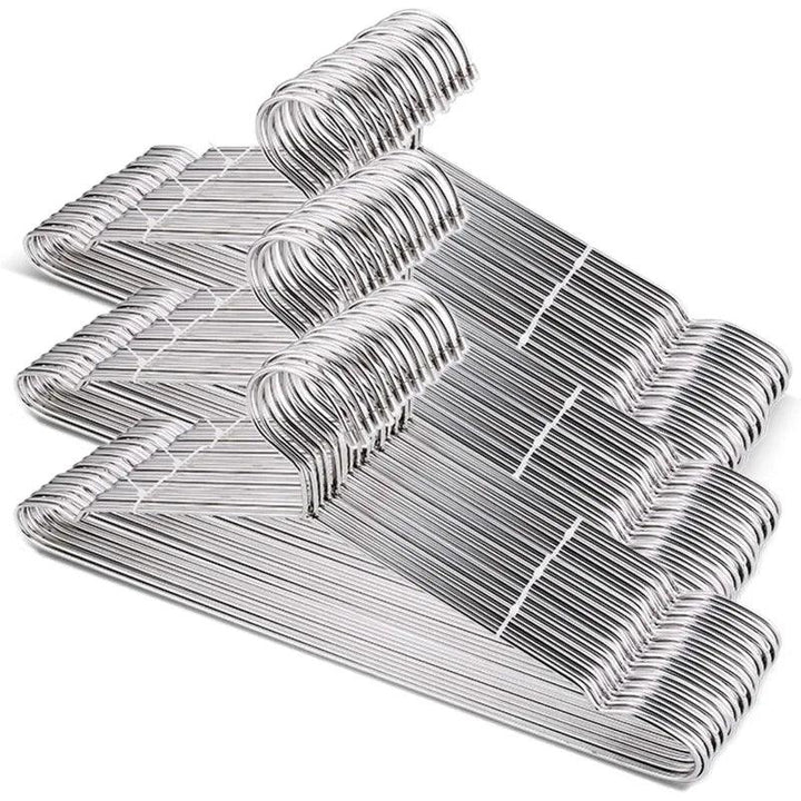 Lisslune | 50-pack durable stainless steel hangers for organizing the children's wardrobe