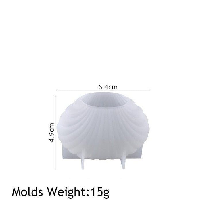 Lisslune | Marine Shell Silicone Mold Set - Creative DIY Set for Candles, Soaps, and Home Decor