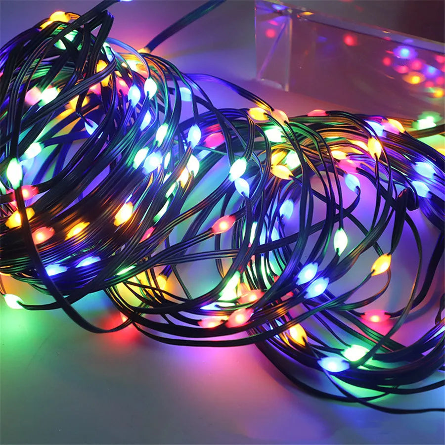 Lisslune | VerdeLicht Waterproof LED Garland – Outdoor Lighting for Garden and Terrace