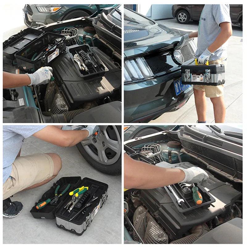 Lisslune | Heavy-Duty Stainless Steel Tool Storage Box for Professionals