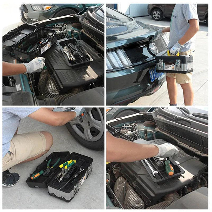 Lisslune | Heavy-Duty Stainless Steel Tool Storage Box for Professionals