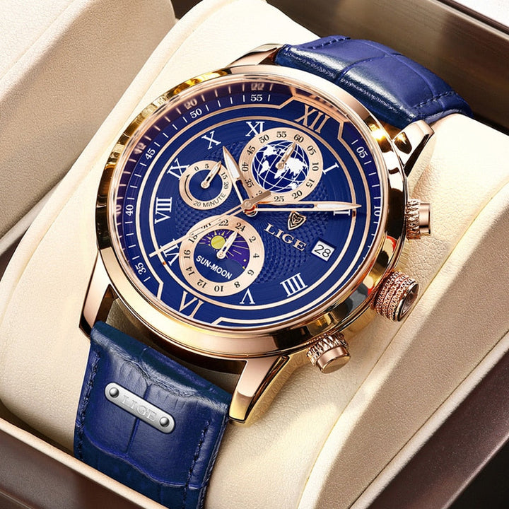 Lisslune | Classic Chronograph Men’s Watch | Stylish & Functional Luxury Wristwatch for Every Occasion