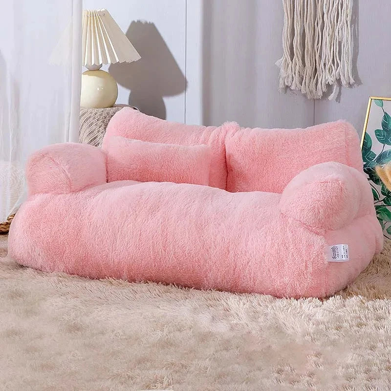 Lisslune | ComfortCuddle | Cat Bench | Soft Plush | Breathable Design | Anti-Slip Bottom