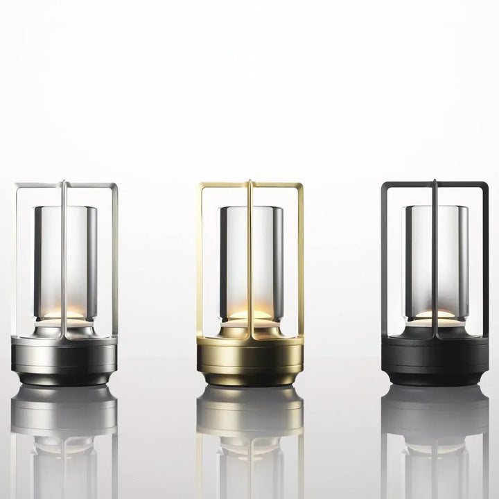 Lisslune | Rechargeable Wireless LuxuryGlow Table Lamp - Elegant Wireless Lamp for Any Mood