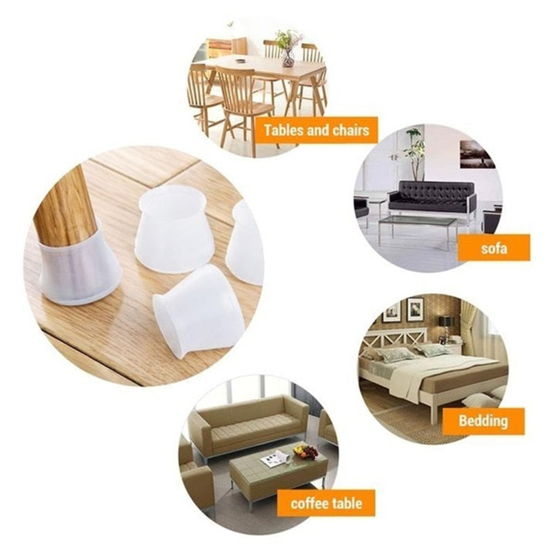 Lisslune | Floor Protect Elastic Table Chair Leg Cover Pads