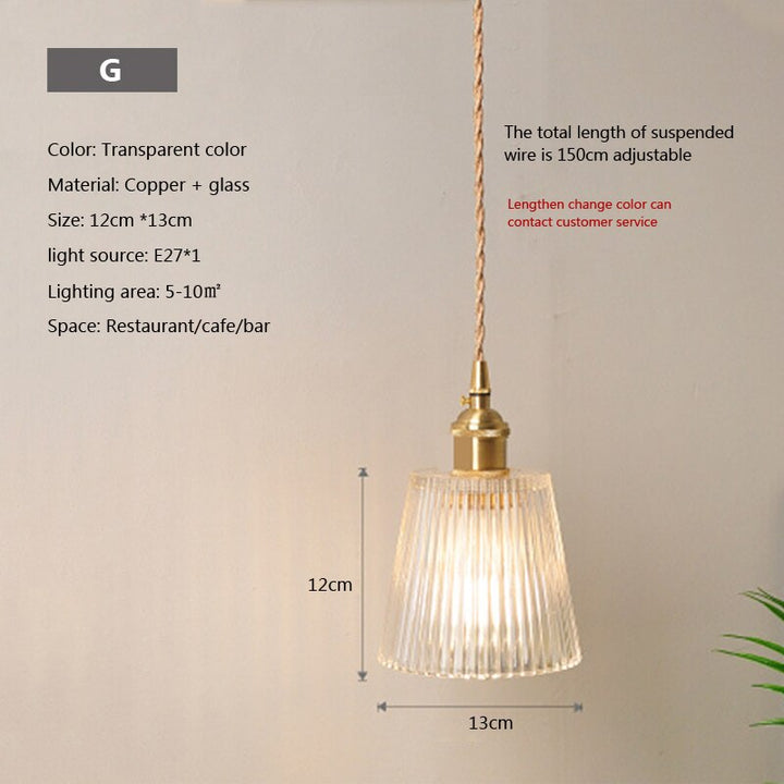 Lisslune | Nordic Brilliance Transparent Glass Pendant Lamp