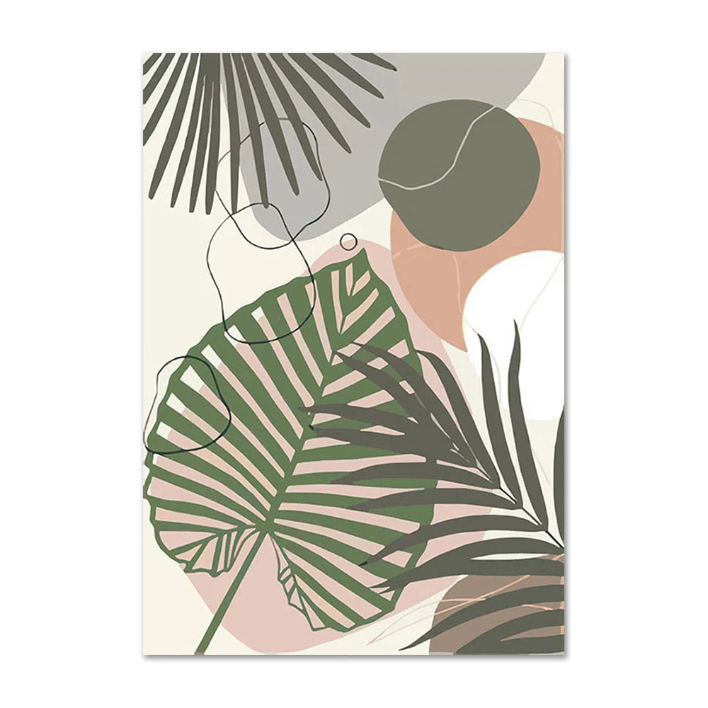 Lisslune | Monstera leaf canvas poster