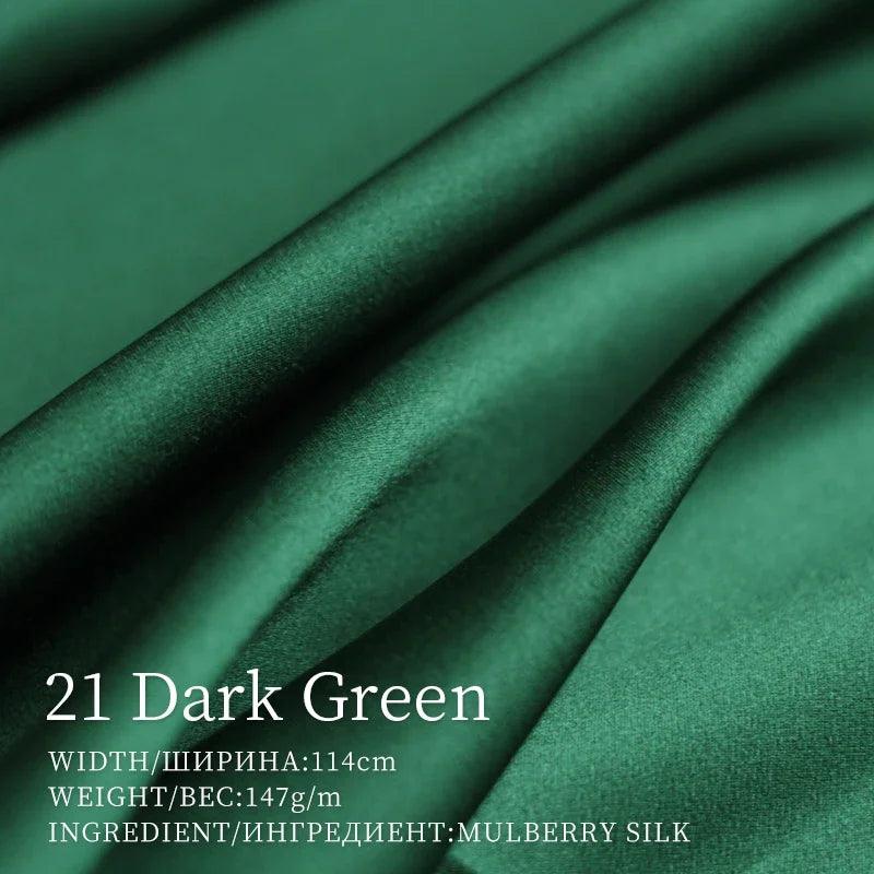 Lisslune | Opulent Red Raspberry 30 Momme Heavy Satin Silk Fabric for Refined Dress Couture and Couture Creations