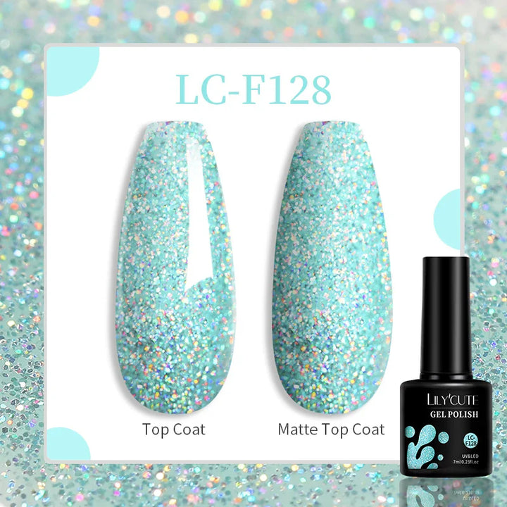 Rynx |7ML Snowlight Cat Magnetic Gel Nail Polish Grow-In-Dark Reflection Glitter Laser Semi-Permanent Soak Off UV Gel Nail Polish