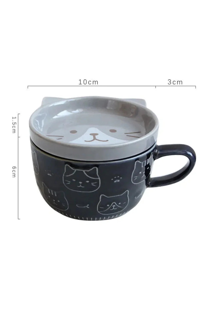 Lisslune | Cartoon Cat Coffee Mug