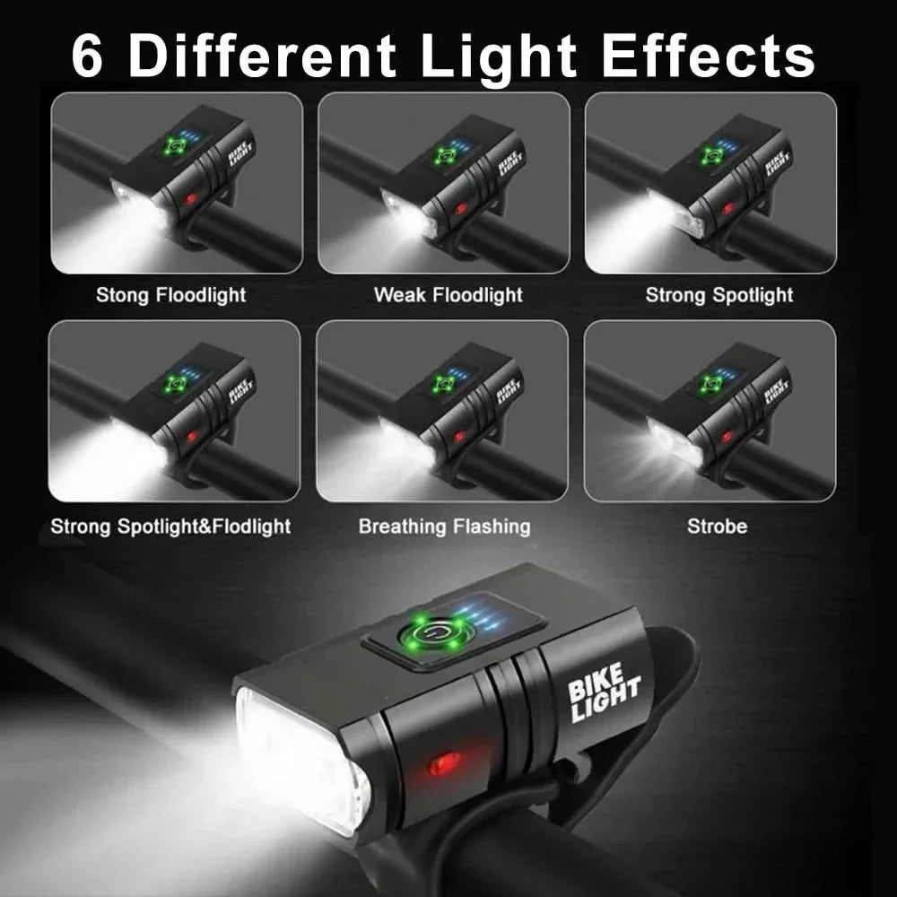 Lisslune | NightRay – LED bicycle light with USB charging & 1500 lumens for safe night rides