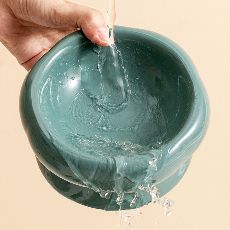 Lisslune | Luna Ceramic Elevated Cat Bowls