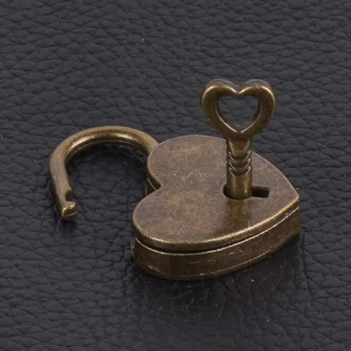 Rynx | Heart Shape Mini Padlock Multicolor Bag Travel Suitcase Luggage Key Lock Security Padlocks Metal Suitcase Luggage Box Lock Gift