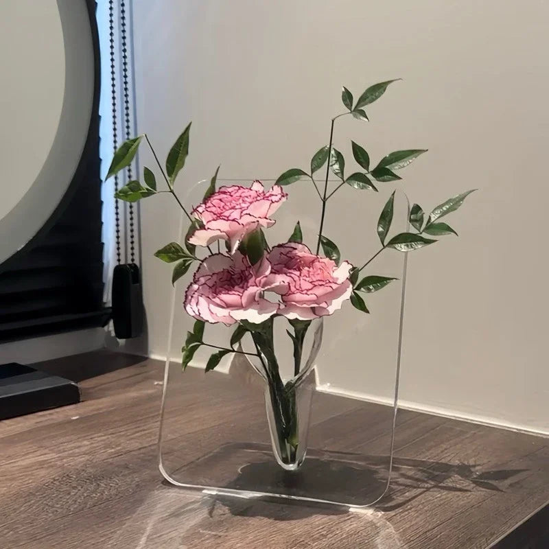 Lisslune | Artistic Butterfly Clear Flower Vase