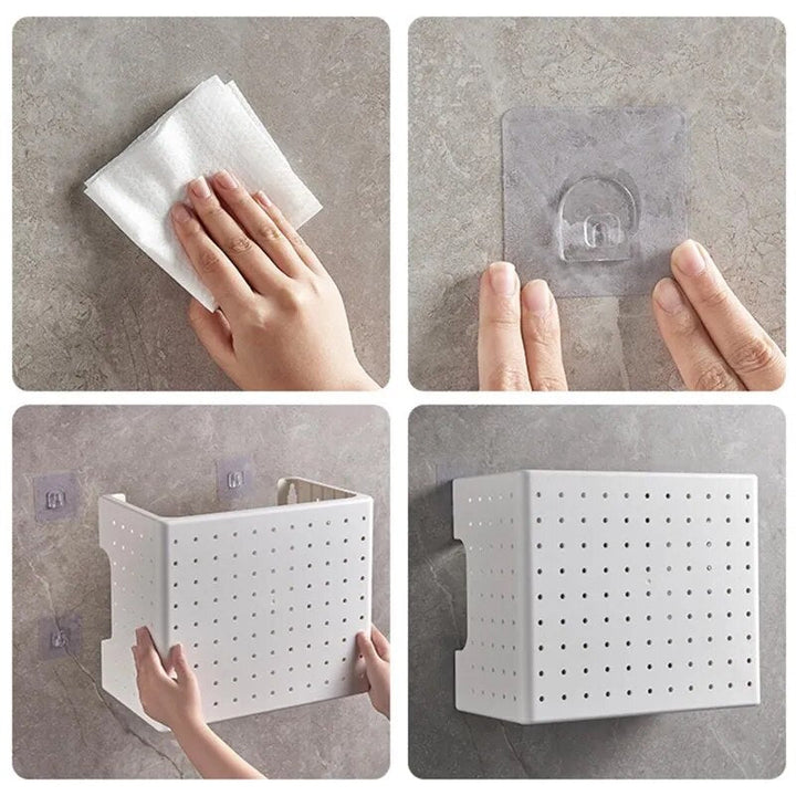 Lisslune | Kitchen Organizer Wall-Mounted Hole Board Storage Rack