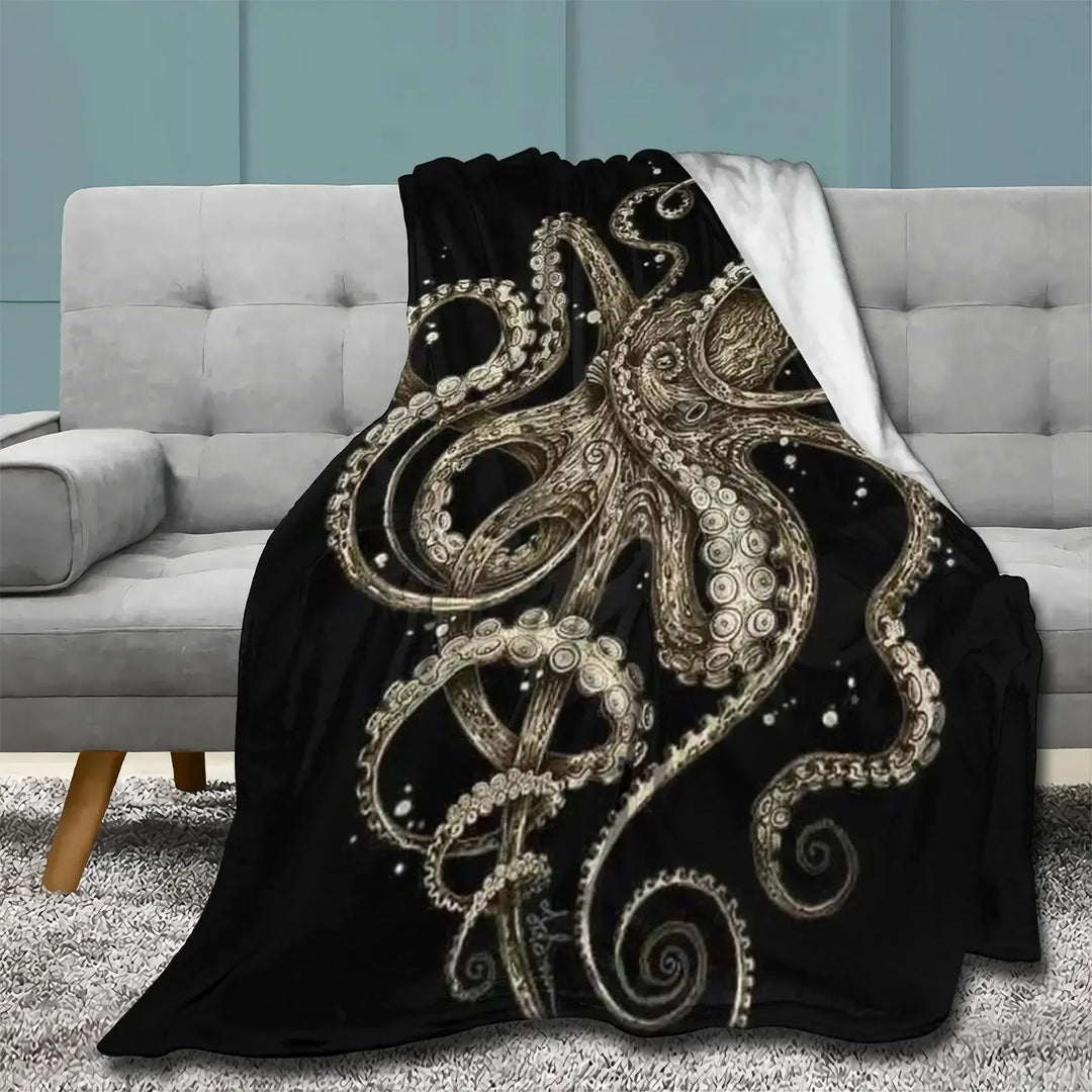 Lisslune | Sea Life Ocean Throw Octopus Blanket