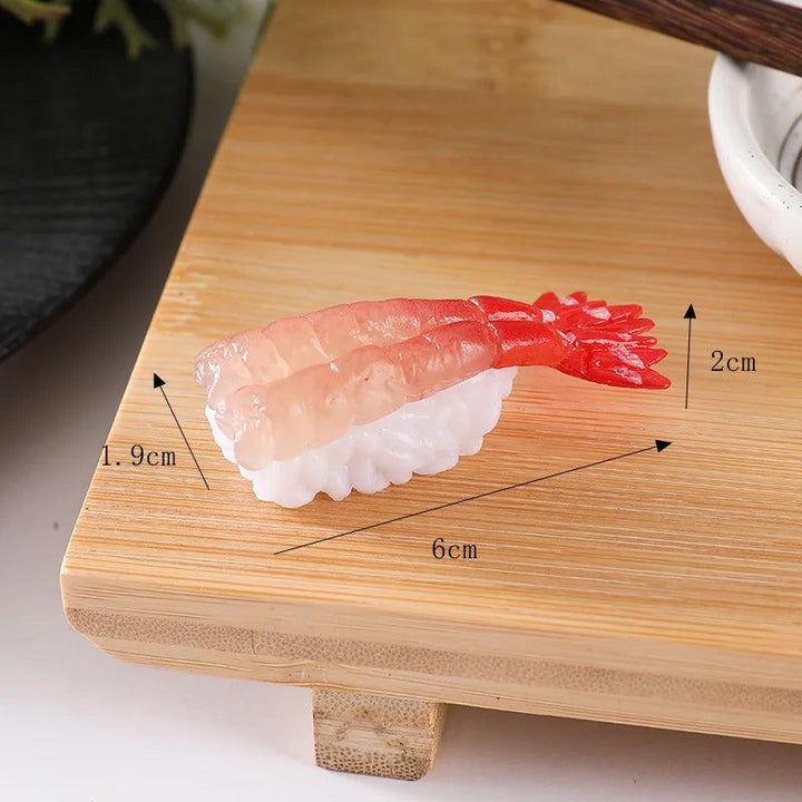 Lisslune | Realistic Artificial Sushi Set - 10pcs Decorative Japanese Rolls for Photography and Home Styling