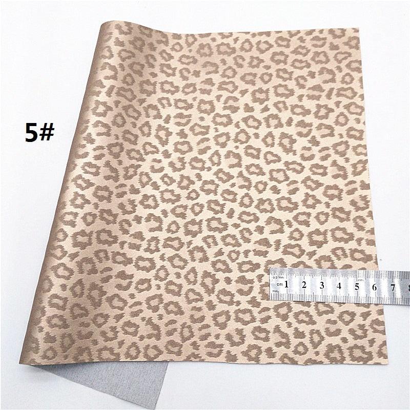 Lisslune | Leopard Print Glitter Lace Synthetic Leather Craft Sheets - Ultimate DIY Creations Kit