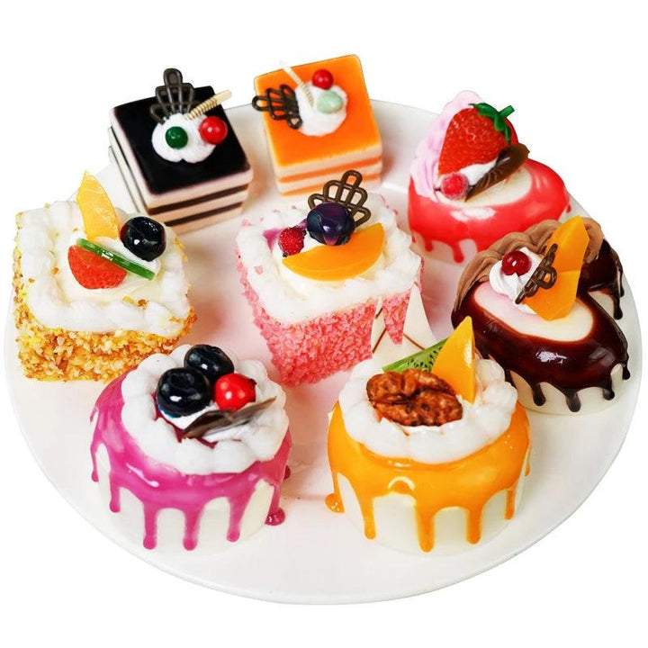 Lisslune | Playful Set of 6 Colorful PU Foam Cake Magnets for Creative Home Styling and Photography