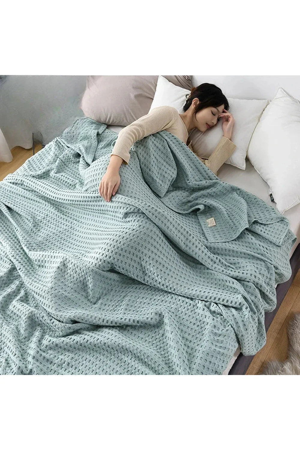 Lisslune | Waffle knit blanket