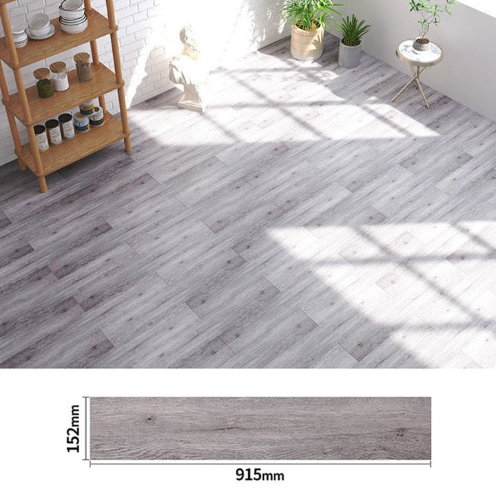 Lisslune | Modern Wood Grain PVC Self-Adhesive Floor Sticker