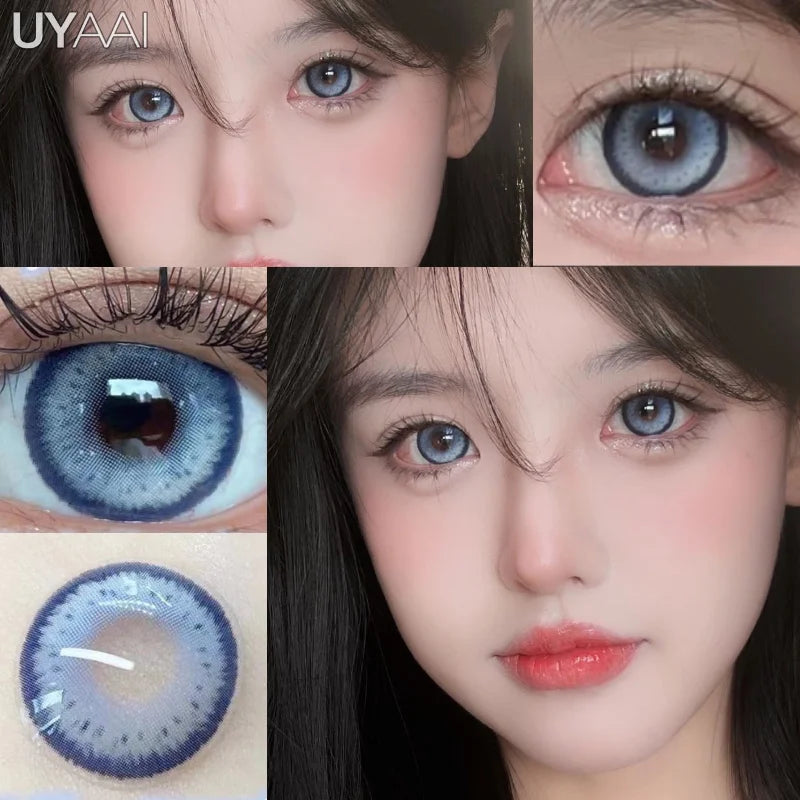 Rynx | 1 Pair Korean Color Contacts for Eyes Cosplay Lenses Large Eye Makeup Pink Lens