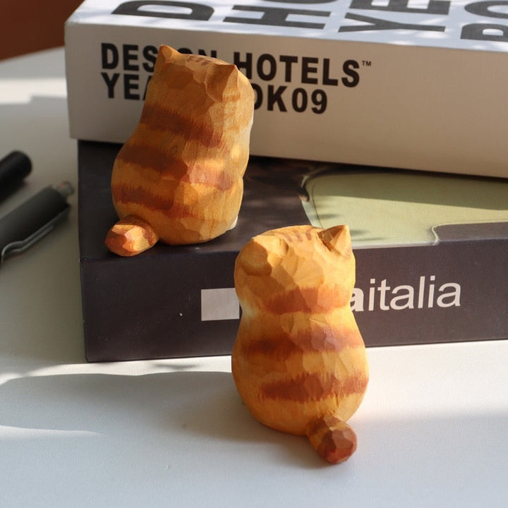 Lisslune | Handmade Wooden Cute Pet Figurines
