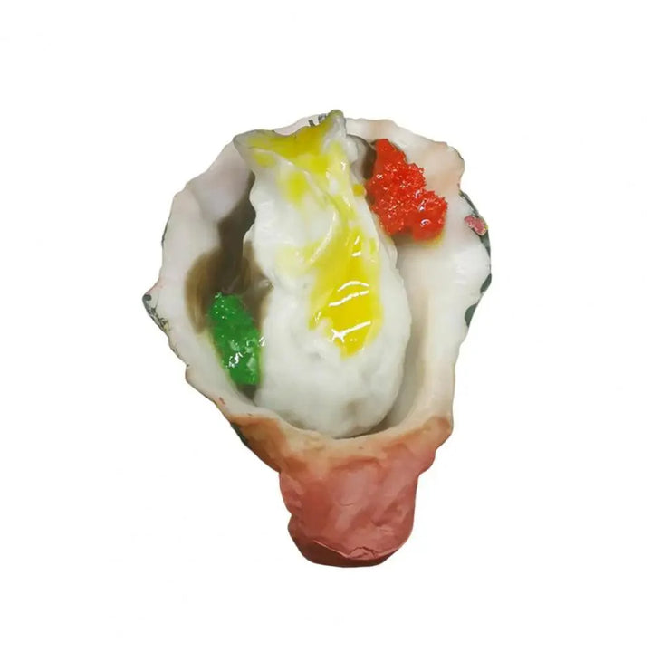 Lisslune | Realistic Flat Shell BBQ Oyster Miniature Model - Perfect for Creative Projects