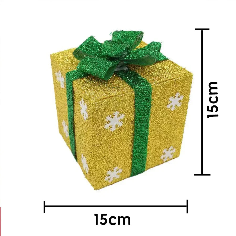 Rynx | Christmas Gift Box New Year Santa Evening Packaging Snowflake Apple Pie Party Decoration Packaging Box Candy Box Merry Christmas