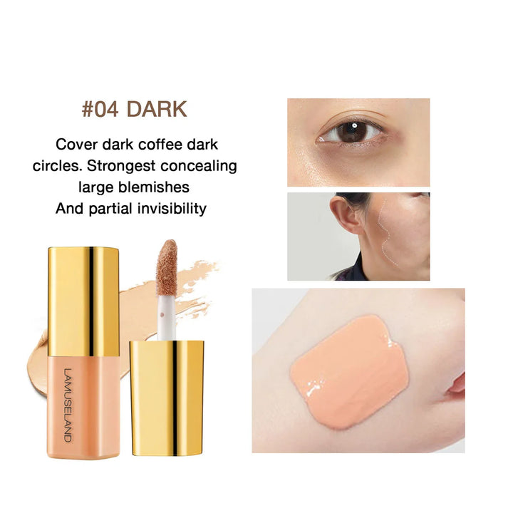 Rynx | Mini Liquid Concealer High Coverage Corrector Anti Dark Circles Freckles Waterproof Foundation Cream for Face Makeup Base Cosmetics