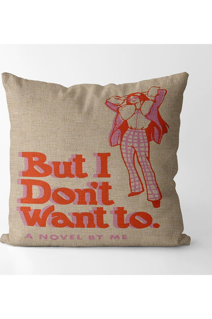 Lisslune | Pink square decorative pillowcase