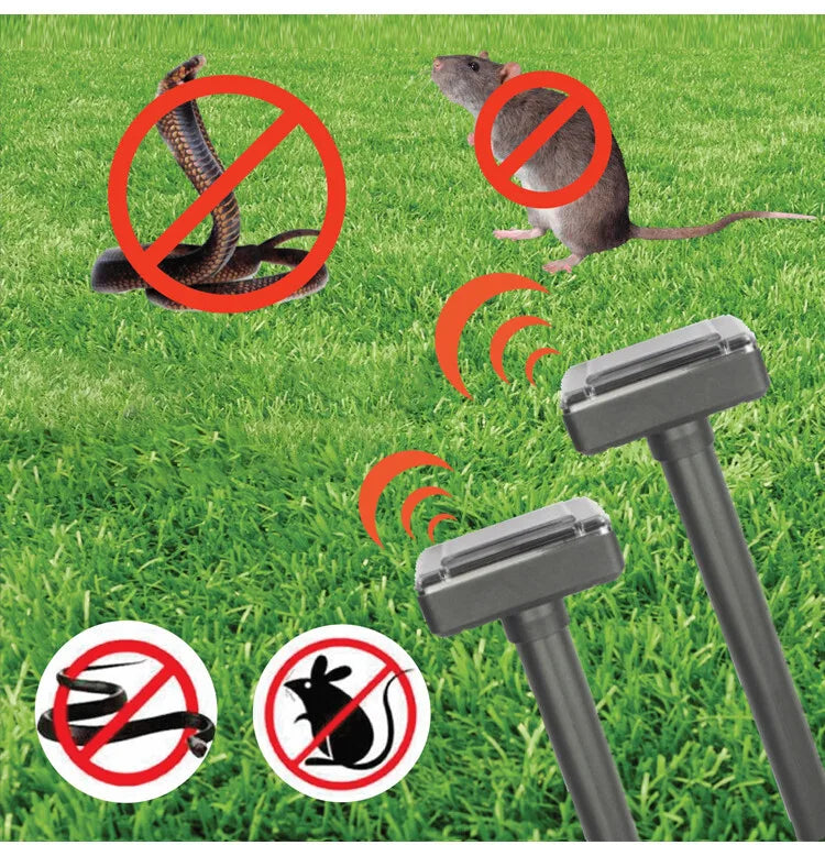 Lisslune | Solar-powered snake and pest deterrent – Ultrasonic device for the garden