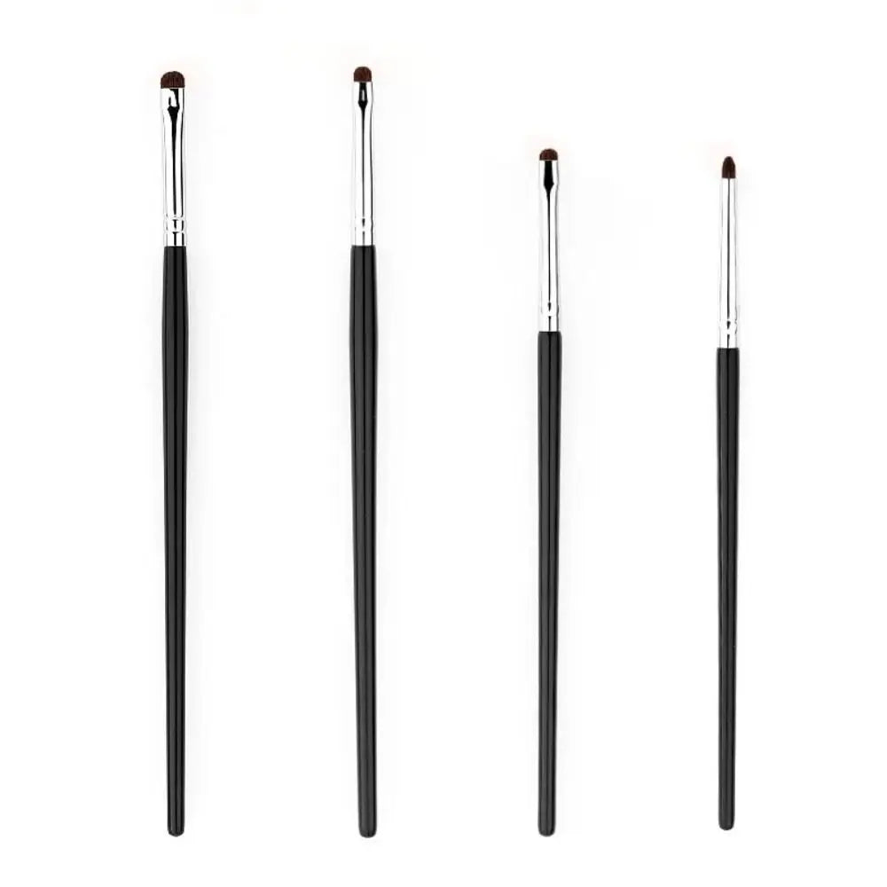 Rynx | 4Pcs Fine Eyeshadow Brushes Soft Smudge Eyeliner Smudge Makeup Brushes Eyelid Highlighter Lying Silk Moth Makeup Brush Tools