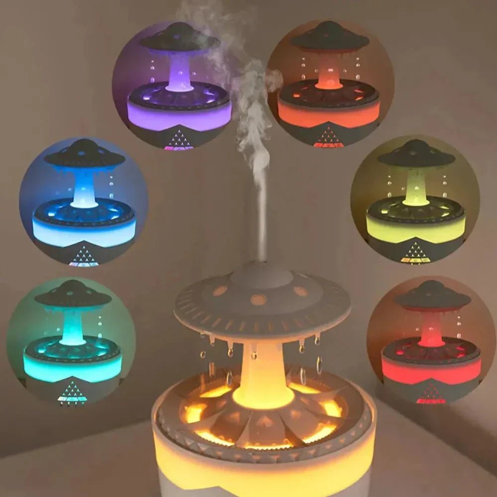Lisslune | UFO Air Humidifier | Ultrasonic Aromatherapy Diffuser with Remote Control - Grosven