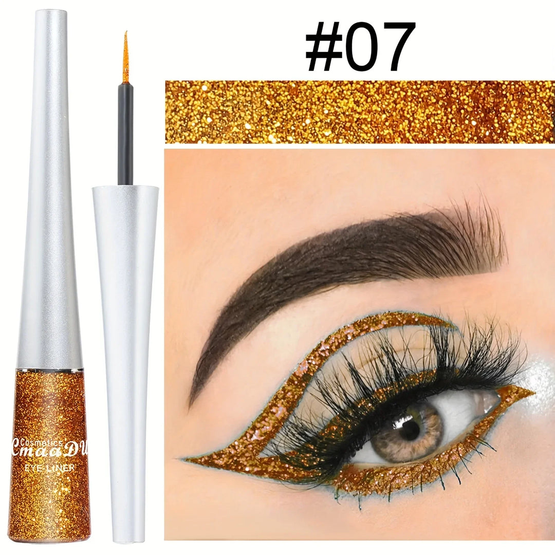 Rynx | Long-lasting liquid eyeliner pencil - shimmer in silver, green & blue | waterproof, smudge-proof makeup