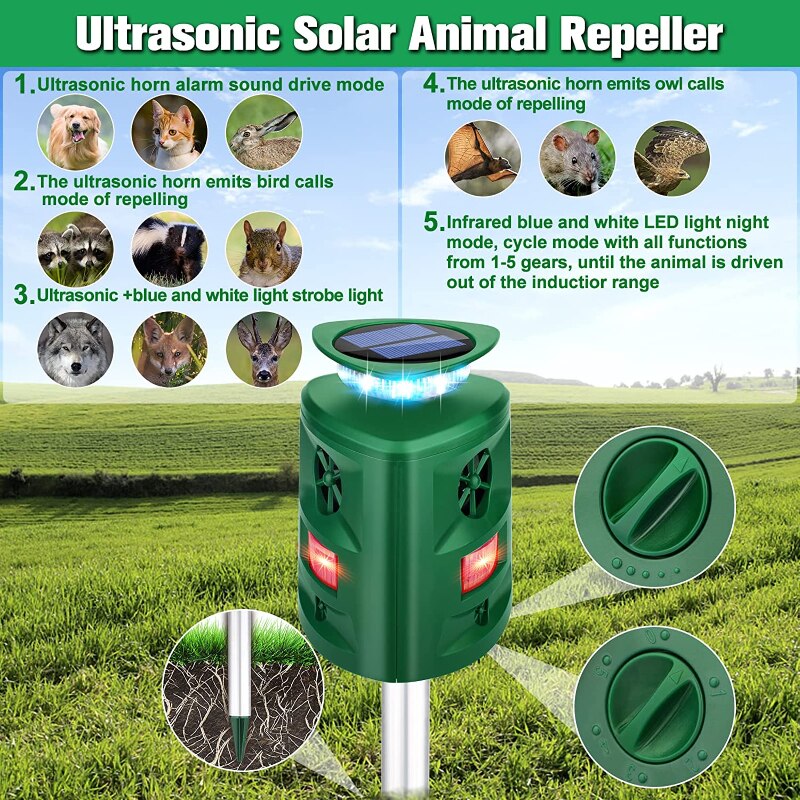Lisslune | Solar Ultrasonic Repeller