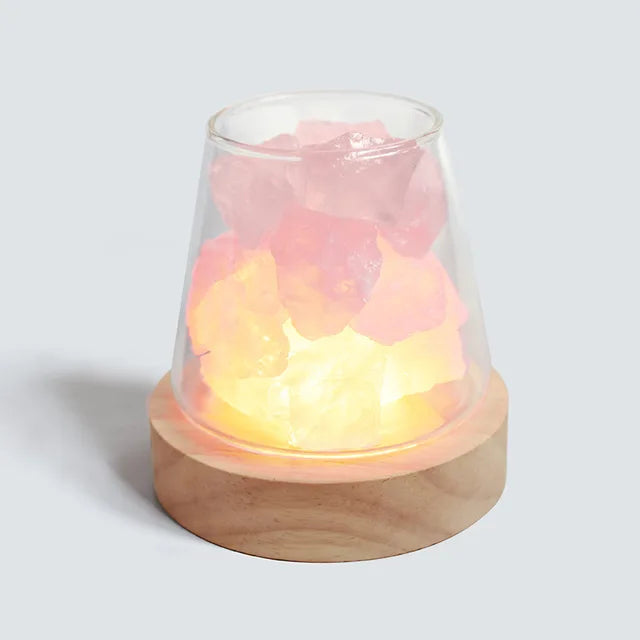 Lisslune | Himalaya Salt Lamp - Crystal Night Light & Essential Oil Diffuser